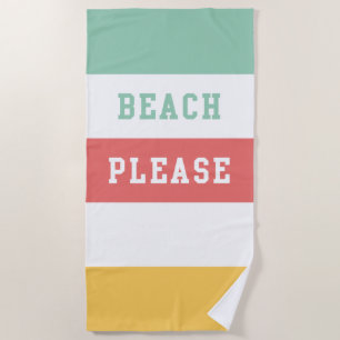 Toalha De Praia Praia, por favor