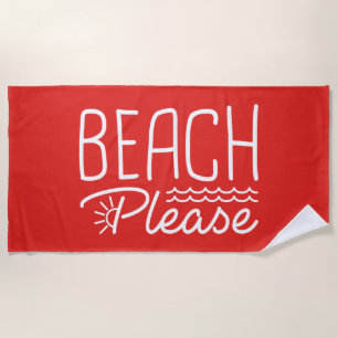 Toalha De Praia Praia, por favor