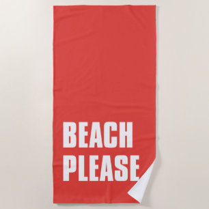 Toalha De Praia Praia, por favor