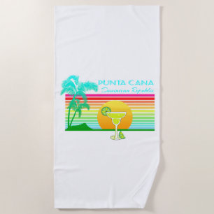 Toalha De Praia Praia retro Punta Cana Margarita