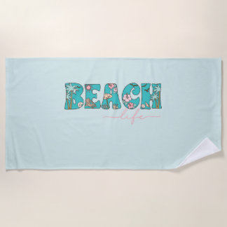 Toalha De Praia Praia — Verão Tropical Personalizado