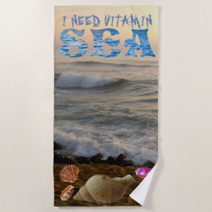 TOALHA DE PRAIA PRECISO DE VITAMIN SEA