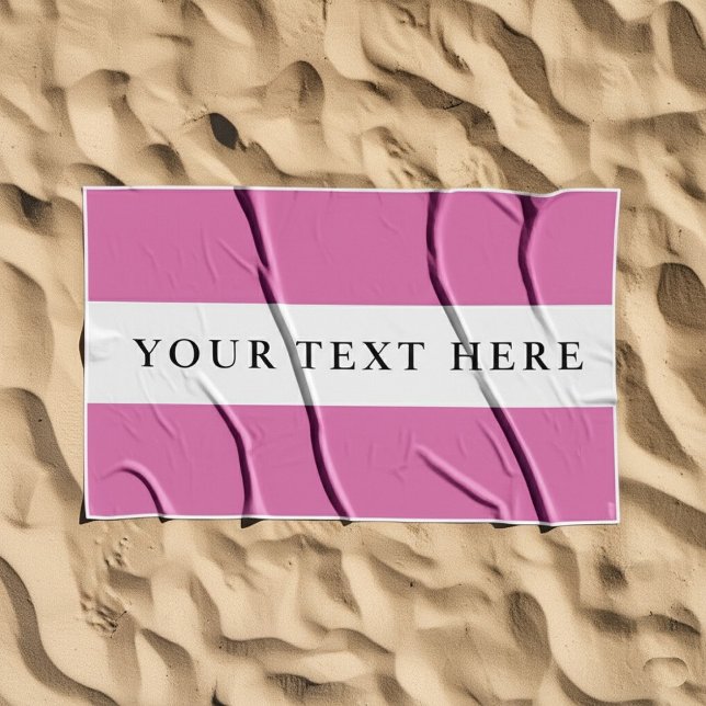 Toalha De Praia Presente com Nome ou Texto Personalizado (Criador carregado)