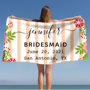 Toalha De Praia Presente de Festa de solteira de Sangue Vibrante