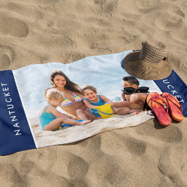 Toalha De Praia Presente de Keepsasasakr de Foto da Família Person