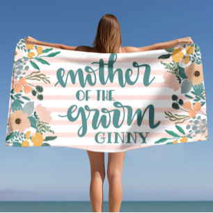 Toalha De Praia Presente Personalizado para a Mãe do Noivo na Desp
