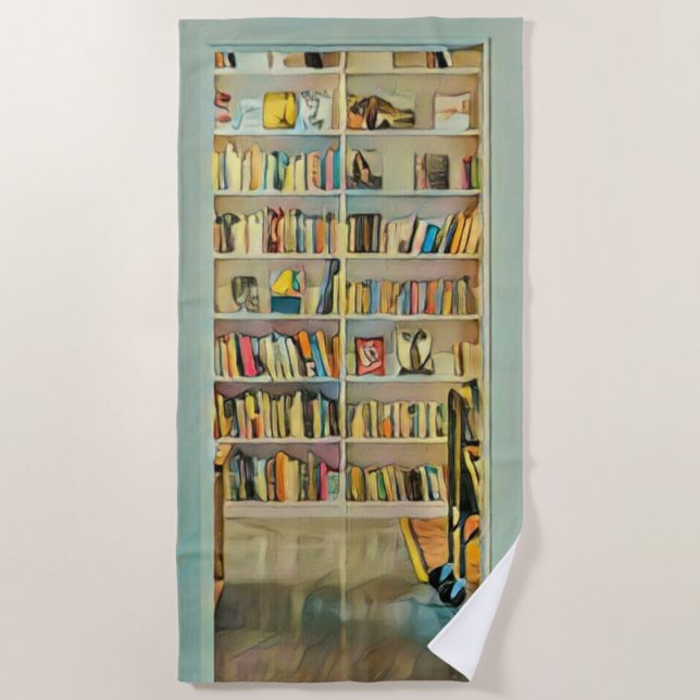 Toalha De Praia Presentes incríveis para amantes de livros (Frente)