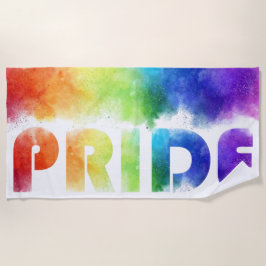 Toalha De Praia Pride Rainbow
