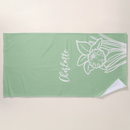 Toalha De Praia Primavera Daffodil