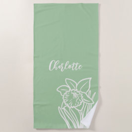 Toalha De Praia Primavera Daffodil