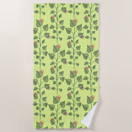 Toalha De Praia Primavera Plant Cuja natureza é verde