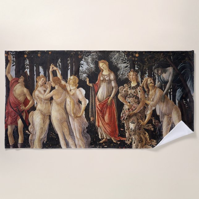 Toalha De Praia Primavera Sandro Botticelli (Frente)