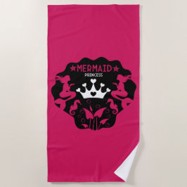 Toalha De Praia Princesa Sereia Menina