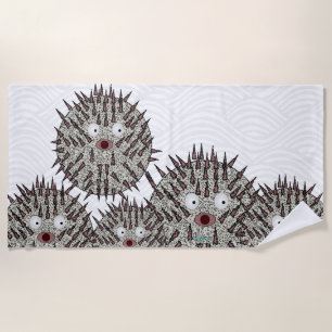 Toalha De Praia Puffer Fish Beach Towel