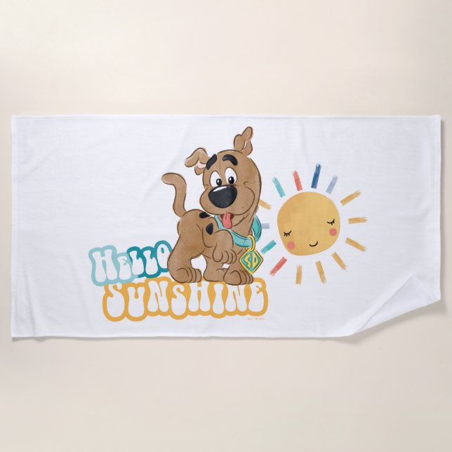 Toalha De Praia Puppy Scooby-Doo "Hello Sunshine" (Frente)