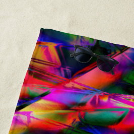 Toalha De Praia Quadrados coloridos com pinceladas erradas