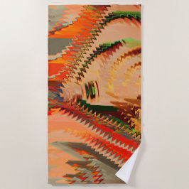 Toalha De Praia Quebra de núcleos com zigue zague ou livro onda