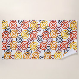 Toalha De Praia Queda de espirais