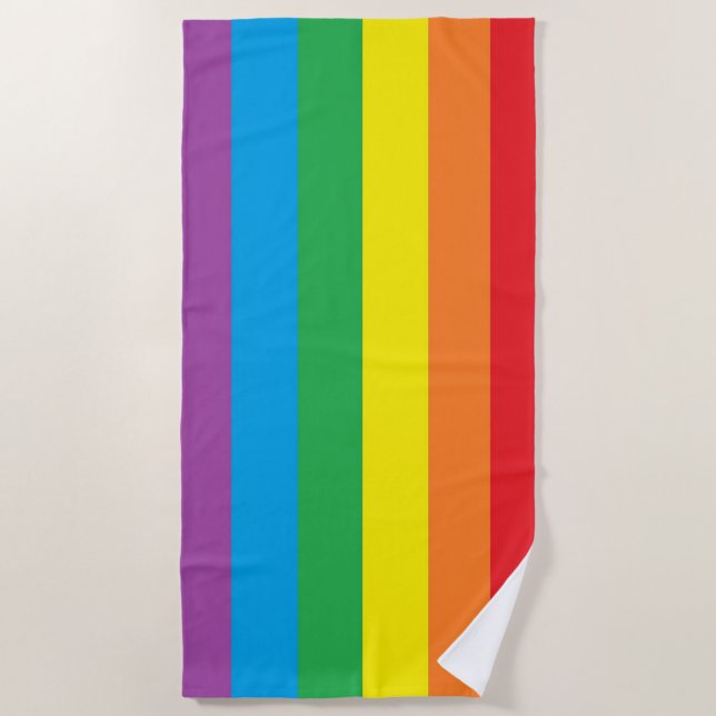 Toalha De Praia "Rainbow Pride" Beach Towel (Frente)