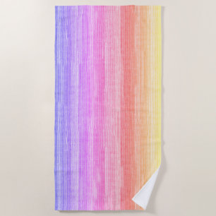 Toalha De Praia Rainbow Seagrass Tropical Neon Beach Towel