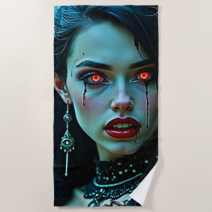 Toalha De Praia Rainha Vampira: Arte de Sedução Obscura