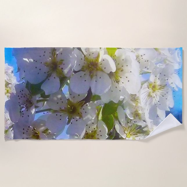 Toalha De Praia Ramal brilhante de uma pera (Frente)