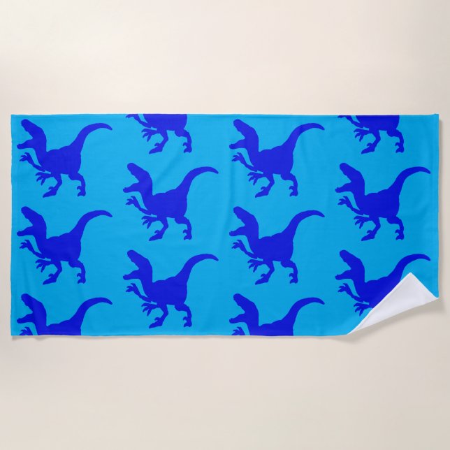 Toalha De Praia Rampaging Dinossauros Beach Towel (Frente)