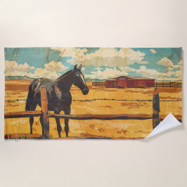 Toalha De Praia Rancho Tranquilo Beach Towel