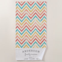 Reagrupamento familiar Vintage chevron personaliza