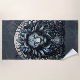 Toalha De Praia Real elegância, uma majestosa ornamentado de cabeç