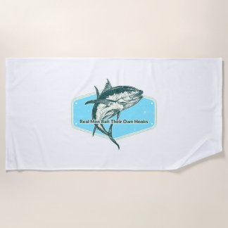 Toalha De Praia Real Man Bait Their Own Hooks