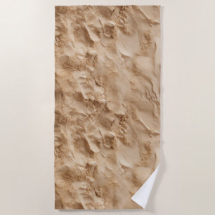 Toalha De Praia Realista Sand Beach Towel - Impressão de Textura N