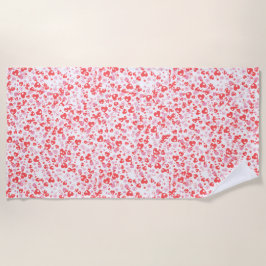 Toalha De Praia Red Love Hearts – Valentine Collection