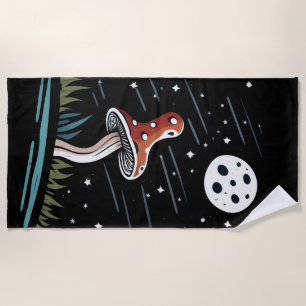 Toalha De Praia Red Mushroom Beach Towel