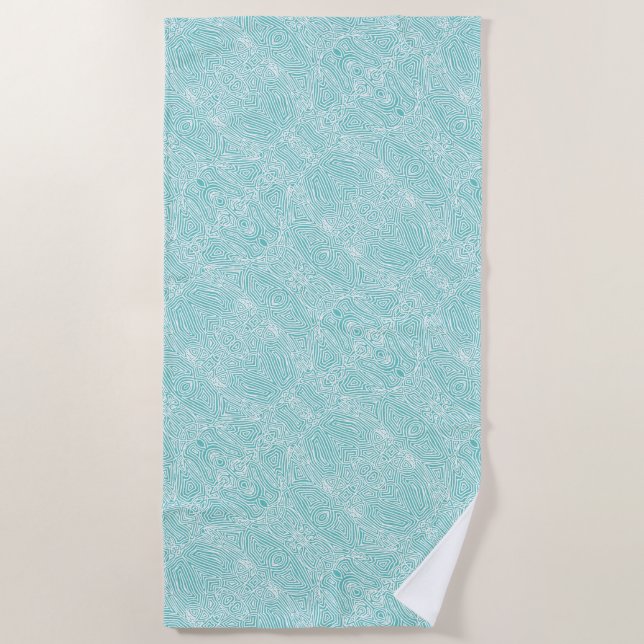Toalha De Praia Red Pattern Beach Towel (Frente)
