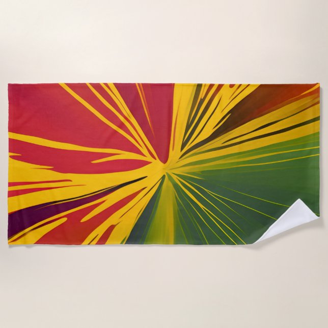 Toalha De Praia Reggae Rays (Frente)