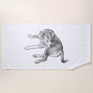 Toalha De Praia Relaxed Pup Day