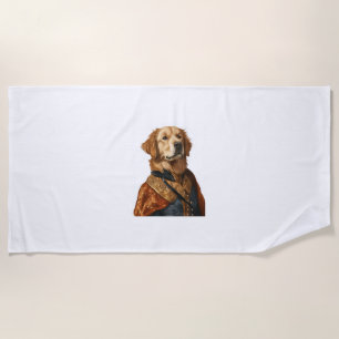Toalha De Praia Renascimento Rover - Cão de Arte Clássico