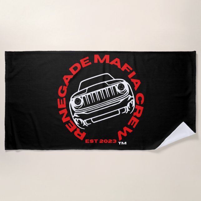 Toalha De Praia Renegada Mafia Crew Beach Towel (Frente)