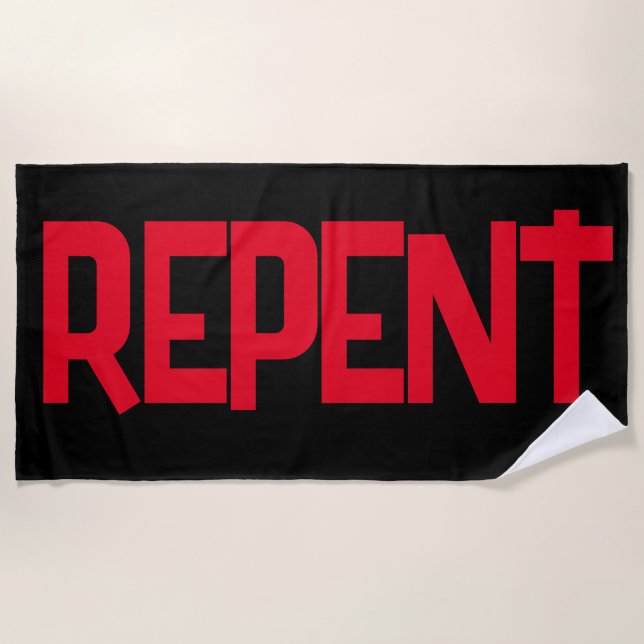 Toalha De Praia REPENT Beach Towel (Frente)