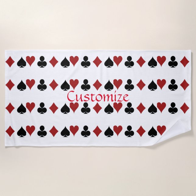 Toalha De Praia Reproduzindo Conjuntos de Cartão Thunder_Cove (Frente)