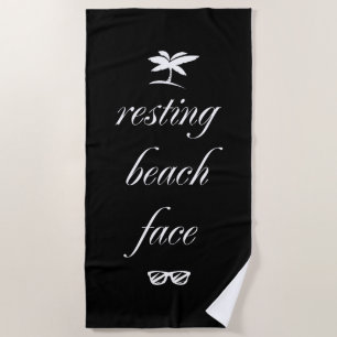 Toalha De Praia Resting Beach Face