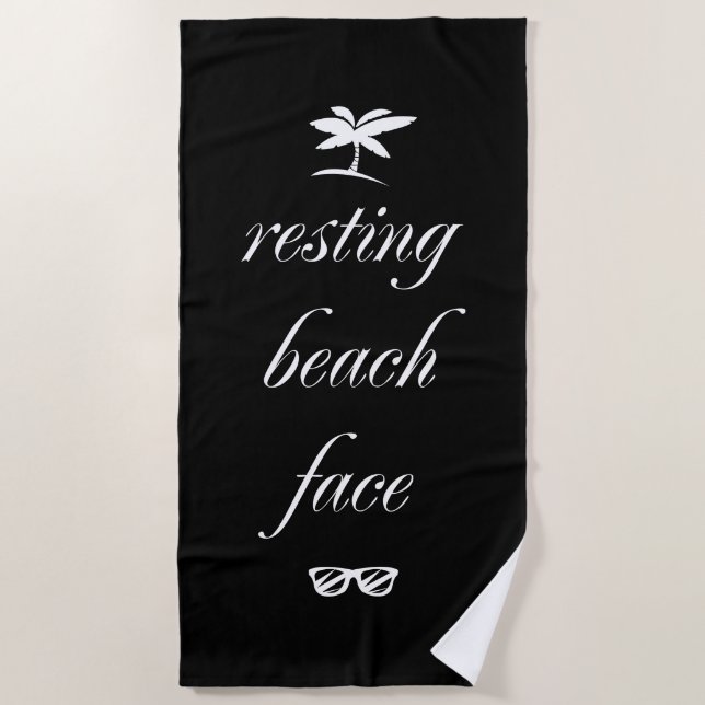 Toalha De Praia Resting Beach Face (Frente)