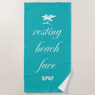 Toalha De Praia Resting Beach Face