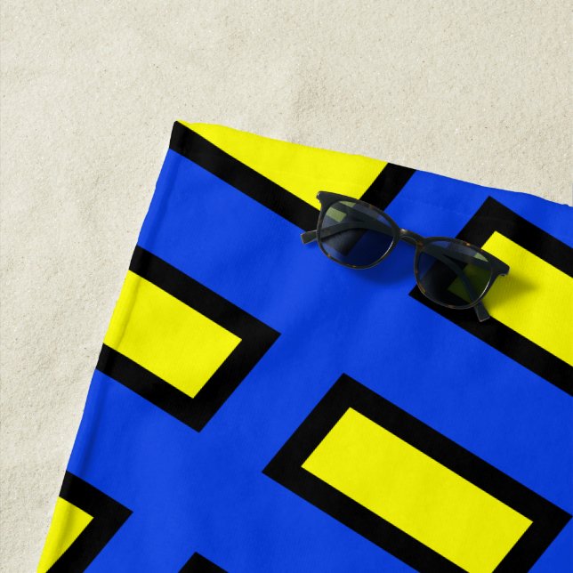 Toalha De Praia Retângulo Pattern Beach Towel (In Situ)