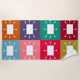 Toalha De Praia Retângulos Atômicos