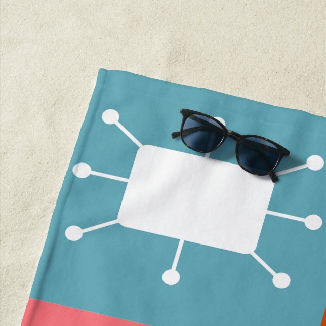 Toalha De Praia Retângulos Atômicos (In Situ)