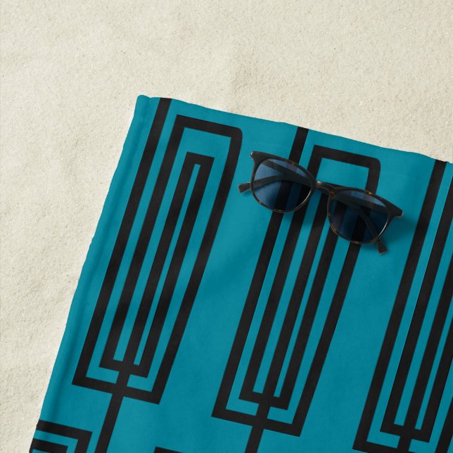 Toalha De Praia Retângulos Contínuos (In Situ)