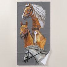 Retrato de desenho manual de cavalos