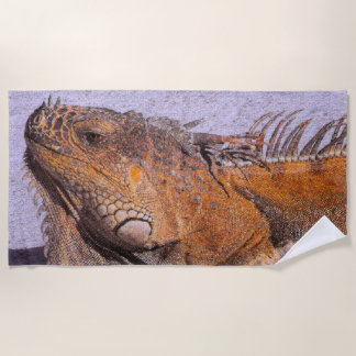 Toalha De Praia Retrato do Iguana